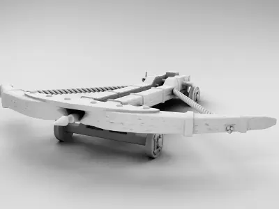 Medieval collection wheeled vehicle 3D print model