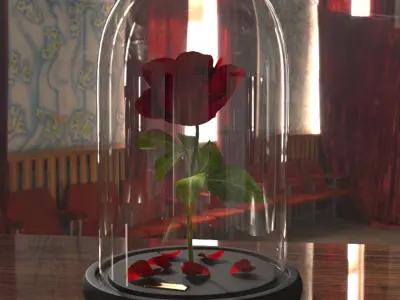 Red Rose 3D model