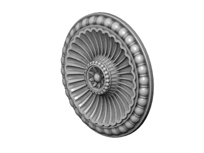 Classical ceiling medallion and Rosette 3D print model