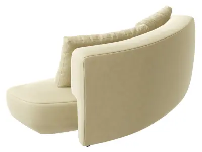 Audrey curved sofa by Massimo Castagna 3D model