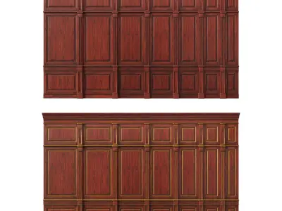 Wooden panel 01 04 3D model