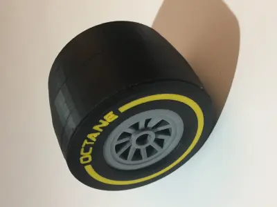 Racing Tyre Gift Box 3D print model