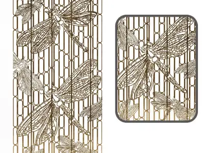 Decorative butterfly Low-poly 3D model