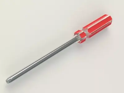 CAD Model-Screw Driver  Low-poly 3D model