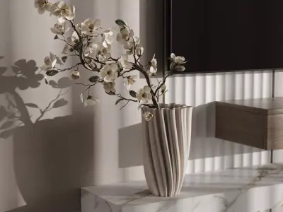 Bedroom Furniture Composition 25 3D model