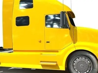 Yellow Truck 03 3D model