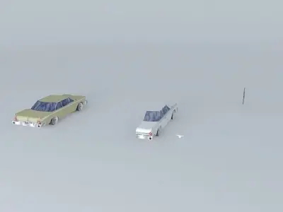 50s car 1 Free 3D model