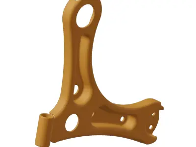 Plastic Vehicle Suspension Control Arm Toy 3D model