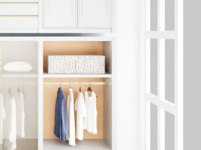 Modern Combination Luxury Wardrobe 3D model