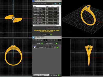  ELEGANT GRADIENT HEART SOLITAIRE RING FILE ITEM 28 Free 3D print model