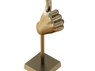 Hand figurine 3D model