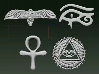egyptian symbol Free 3D model