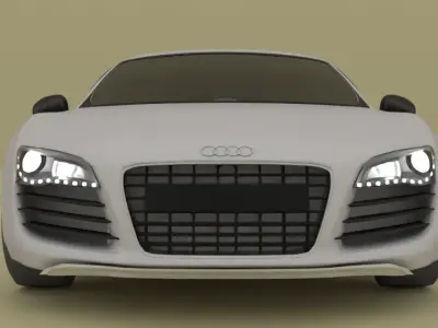 car Audi R8 Low-poly 3D model