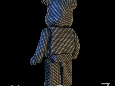 Carbon Body Kit BearBrick 3D model