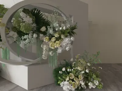 Floristry Fine art display 3D model