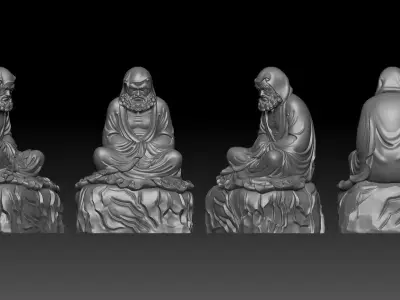 Bodhidharma  3D print model