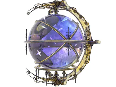 Magic crystal ball 3D model
