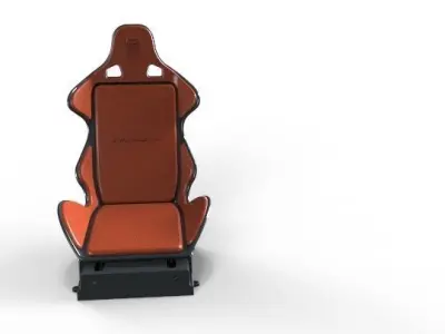 sports chair with its chair holder 3D model