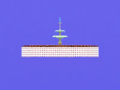 Fountain chair 3D model