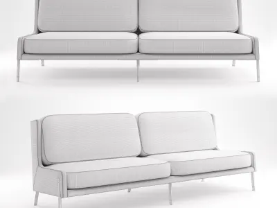Stellar Works - Blink Sofa Three Seater 3D model
