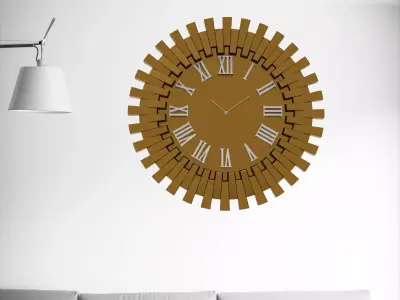 Wall clock 60 cm 3D print model