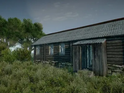 Village House Low-poly 3D model buy