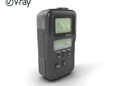 Handheld Light Meter Responsive Touch model pack Low-poly 3D model