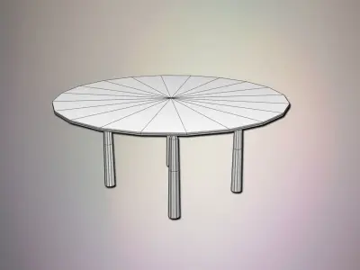 Glass table 3D model