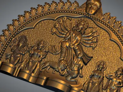DURGA MAA HINDU GOD 3D print model