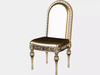 Carved chair for cnc 1 3D model