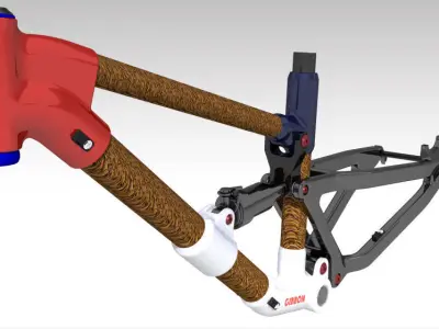 Frame MTB Full Suspension GB2 3D model