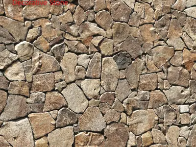 Ultra realistic Decorative stone wall geometry 3D model