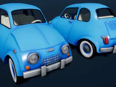 Stylized Car 03 Low-poly 3D model