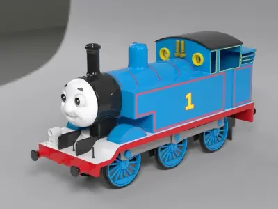 Thomas the Train Low-poly 3D model