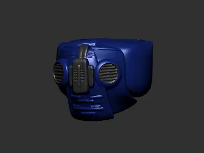 helmet high poly sculpt 3d printable  3D model