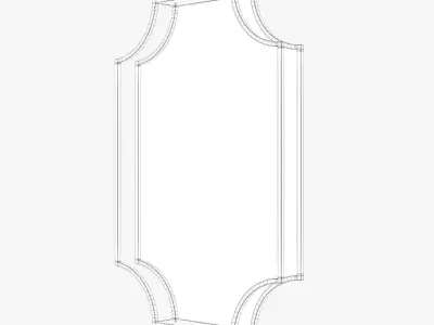 Uttermost lindee gold wall mirror 3D model