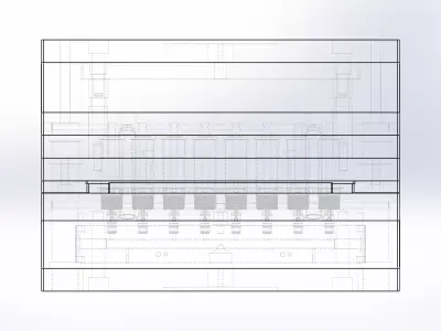 Injection mold for Screw cap-18mm thread 3D model