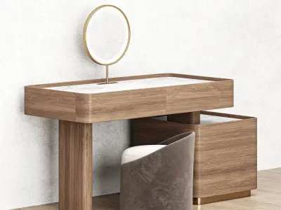Luxurious Dressing Table By litfad 3D model