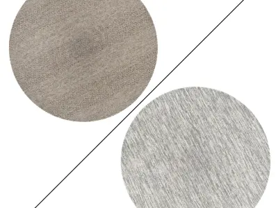 Round Rug Set 288 3D model