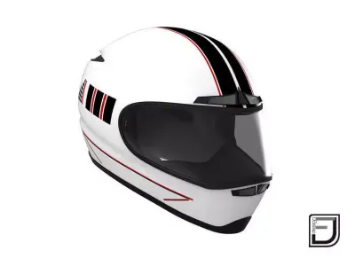 White Helmet 3D model