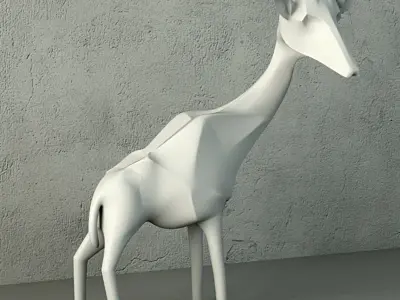 Giovanni Giraffe Ornament by ZARA HOME 3D model