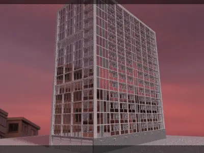 Blender 3D Dubai Hotel Building Good quality  Free 3D model