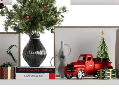 Decorative Set 26 Christmas Set 3D model