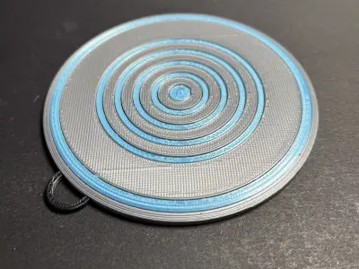 1982 Tron Disc Christmas Tree Ornament 3D print model