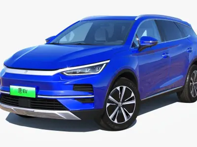 BYD Tang EV 2023 With interior  3D model
