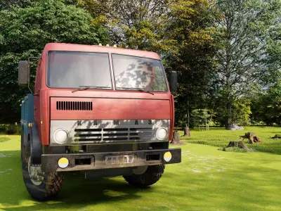 Kamaz truck 3D model