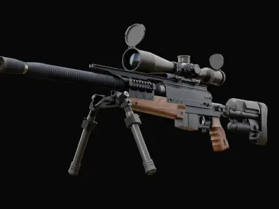 PGM Ultima Ratio Low-poly 3D model