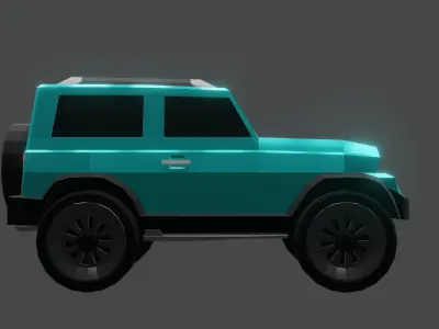 Low-poly SUV samurai Low-poly 3D model
