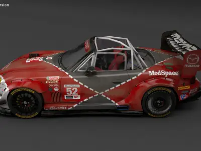 MX-5 NBFL Miata Super GT 3D model