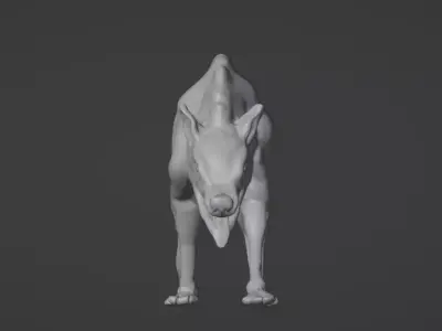 Hyena High Polly 3D model